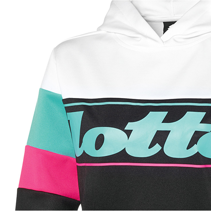 Lotto Athletica Prime W Ii Sweat Hd Prt Pl Sweatshirt Beyaz / Yeşil / Pembe / Siyah | H0HZ5L1J