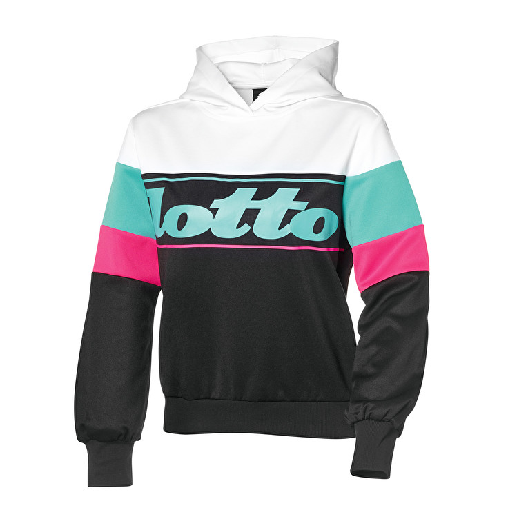 Lotto Athletica Prime W Ii Sweat Hd Prt Pl Sweatshirt Beyaz / Yeşil / Pembe / Siyah | H0HZ5L1J