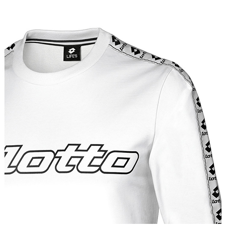 Lotto Athletica Sweat Rn Sweatshirt Beyaz | INUYIADB