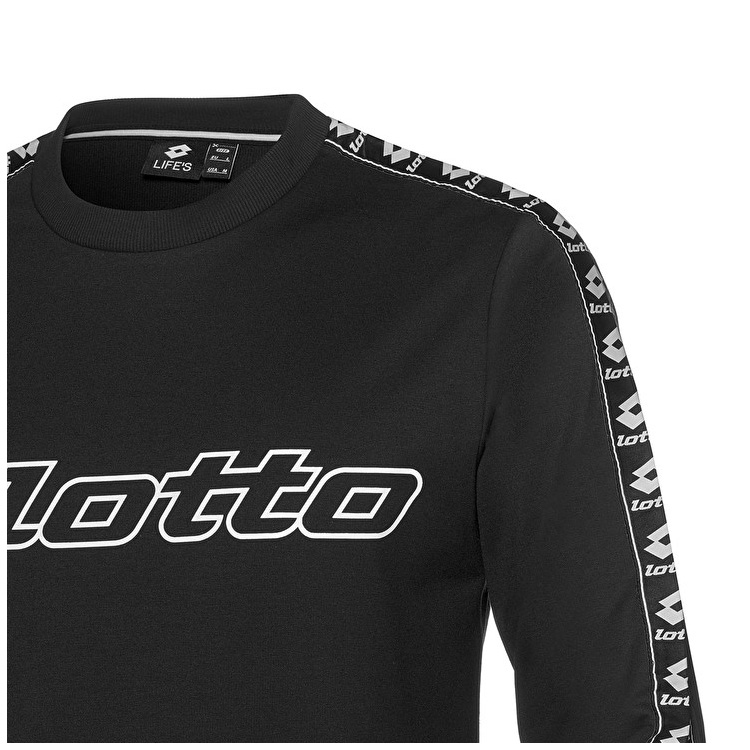 Lotto Athletica Sweat Rn Sweatshirt Siyah | MMKGVWWR