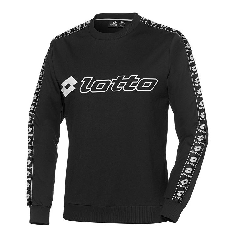 Lotto Athletica Sweat Rn Sweatshirt Siyah | MMKGVWWR