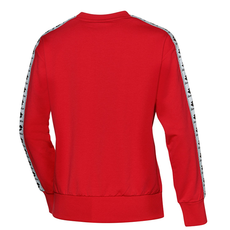 Lotto Athletica Sweat Rn W Sweatshirt Kırmızı / Beyaz | TD4ISLFM