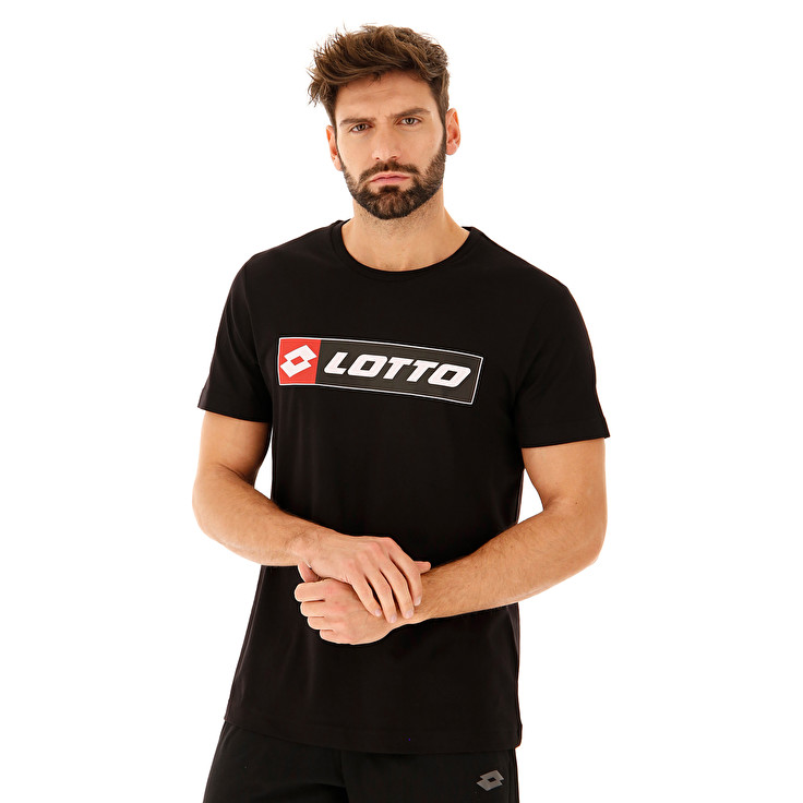 Lotto Tee Logo Js Tişört Siyah | ZHWH1ZPG