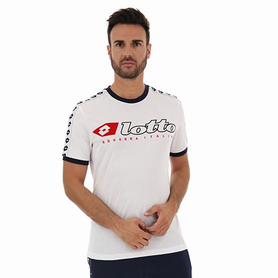 Lotto Athletica Due Js Tişört Beyaz | RM6RLU5D