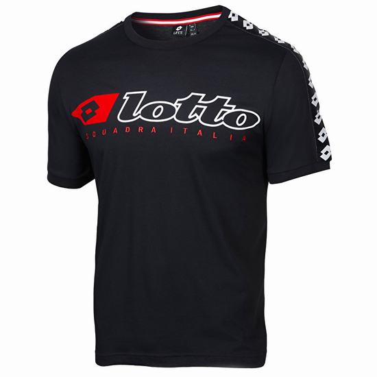 Lotto Athletica Due Js Tişört Siyah | MZGQV9WP