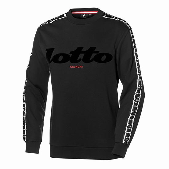 Lotto Athletica Klasik Ii Sweat Rn Ft Sweatshirt Siyah | E84FGVLB