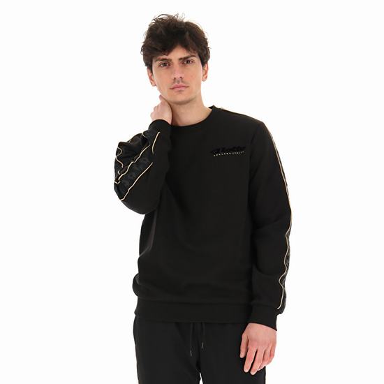 Lotto Athletica Klasik Iv Sweat Rn Pl Sweatshirt Siyah | VSEPB2IO