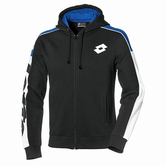 Lotto Athletica Lg Sweat Fz Hd Fl Eşofman Siyah / Mavi | Y5VPATWD