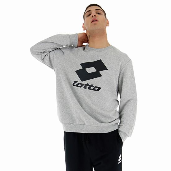 Lotto Smart Ii Sweat Rn Mel Ft Sweatshirt Gri | D82ZUXYV