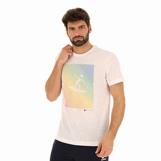 Lotto Tee Beach Backside Tişört Beyaz | VFPTXADL